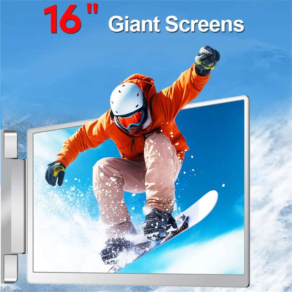 FHD IPS Gaming Series Portable LCD Backlit Monitor High-Definition Dual Triple Screen Extender for Productivity Visture