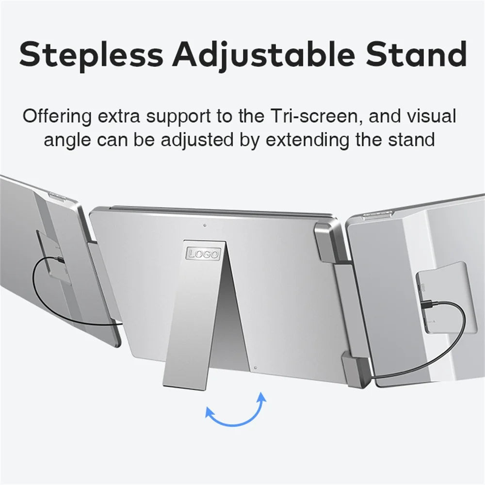 FHD IPS Gaming Series Portable LCD Backlit Monitor High-Definition Dual Triple Screen Extender for Productivity Visture