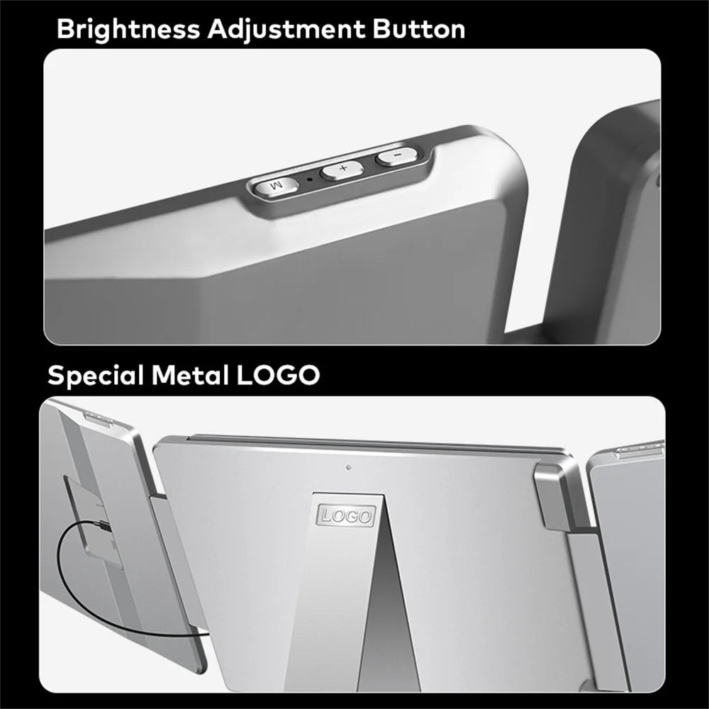 FHD IPS Gaming Series Portable LCD Backlit Monitor High-Definition Dual Triple Screen Extender for Productivity Visture