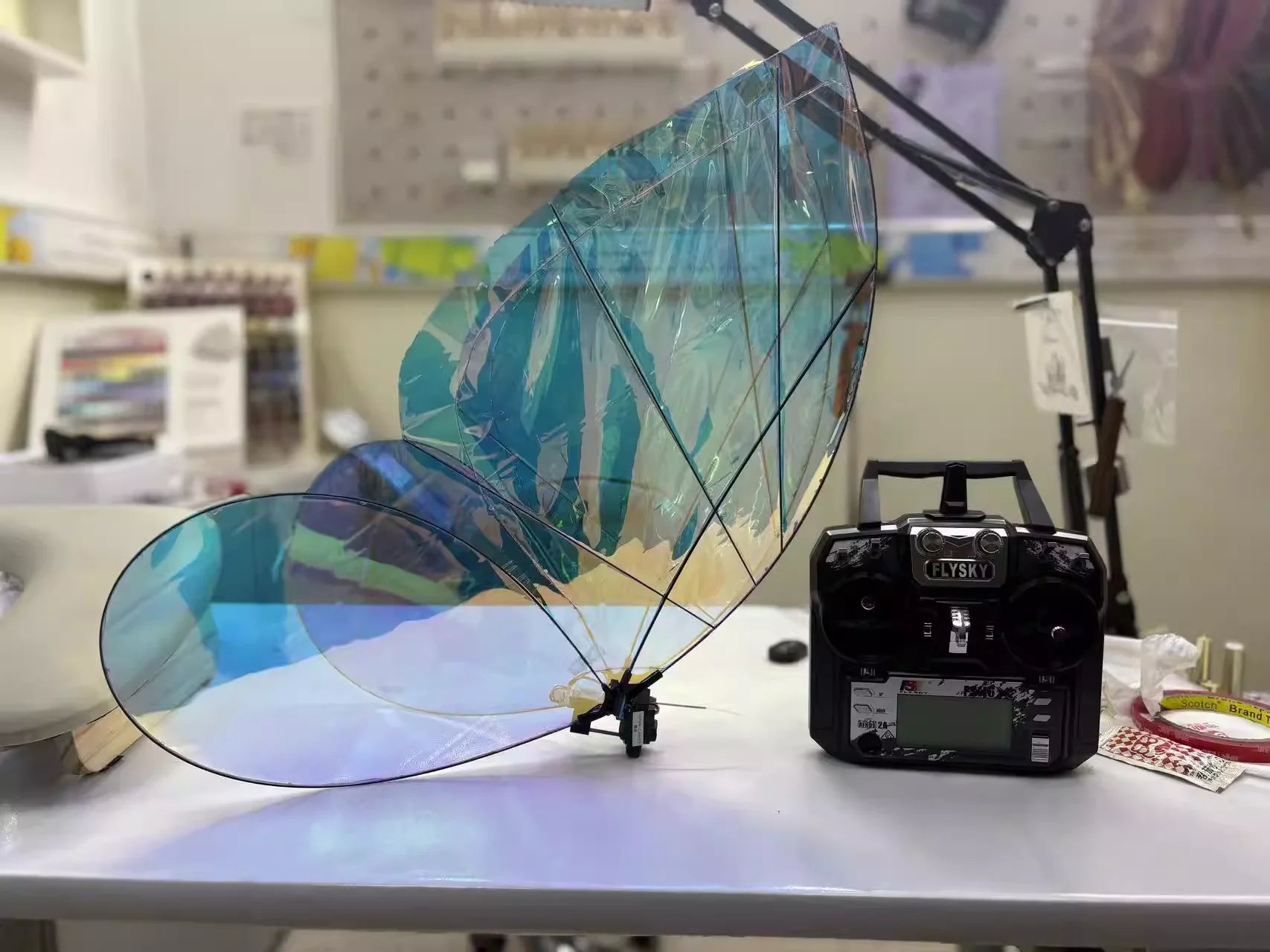 Magical LED RC Butterfly Drone Flying Bionic Insect Toy with Colorful Wings, Perfect for Wedding Proposal Birthday Party Decor