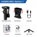 AXNEN M02 Phone Stabilizer 3-Axis Foldable Handheld Gimbal AI Face Tracking for iPhone Android Smartphone, Detachable Remote