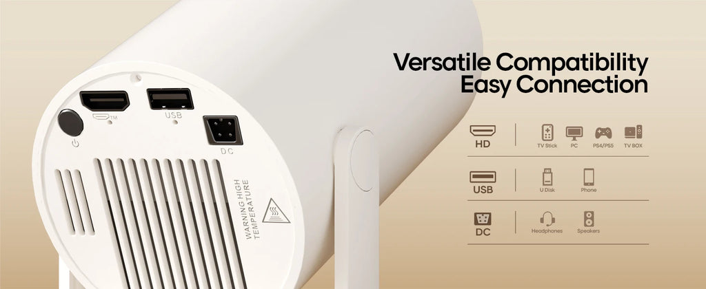 Magcubibc 8K Wifi6 HY300 Pro Projector Android 14 290 ANSI Dual WIFI Allwinner H726 BT5.4 720P Home Cinema Outdoor Portable