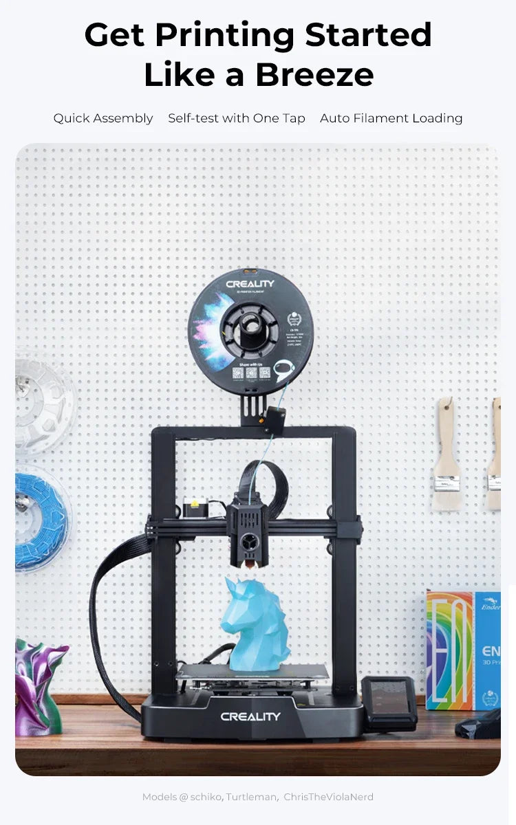 Creality Ender 3 V3 SE/KE 3D Printer 250mm/s-500mm/s Direct Extruder Auto Load Filament CR Touch Silent Auto Leveling Dual Axis