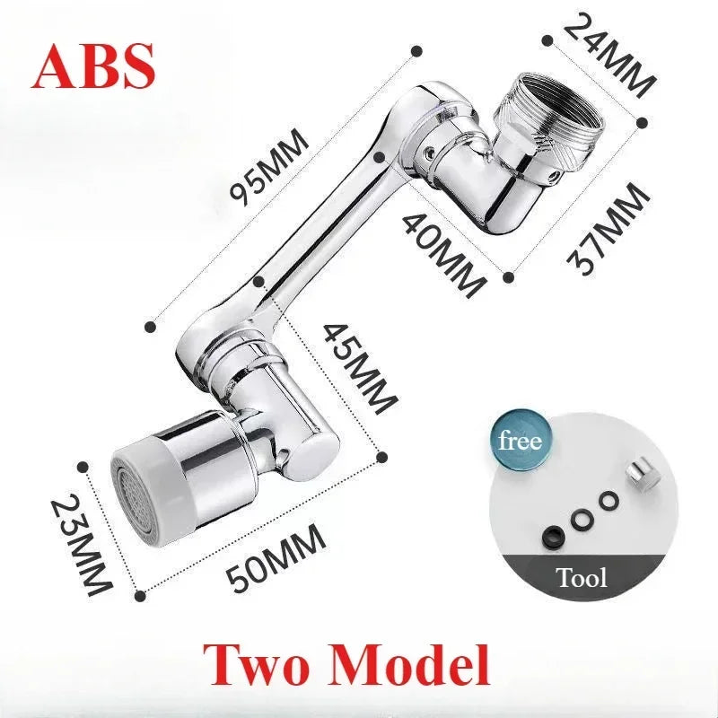 Rotatable Multifunctional Extension Faucet Aerator Kitchen Sink Faucet Extender Adapter Bathroom Tap Swivel Robotic Arm Sink Fit