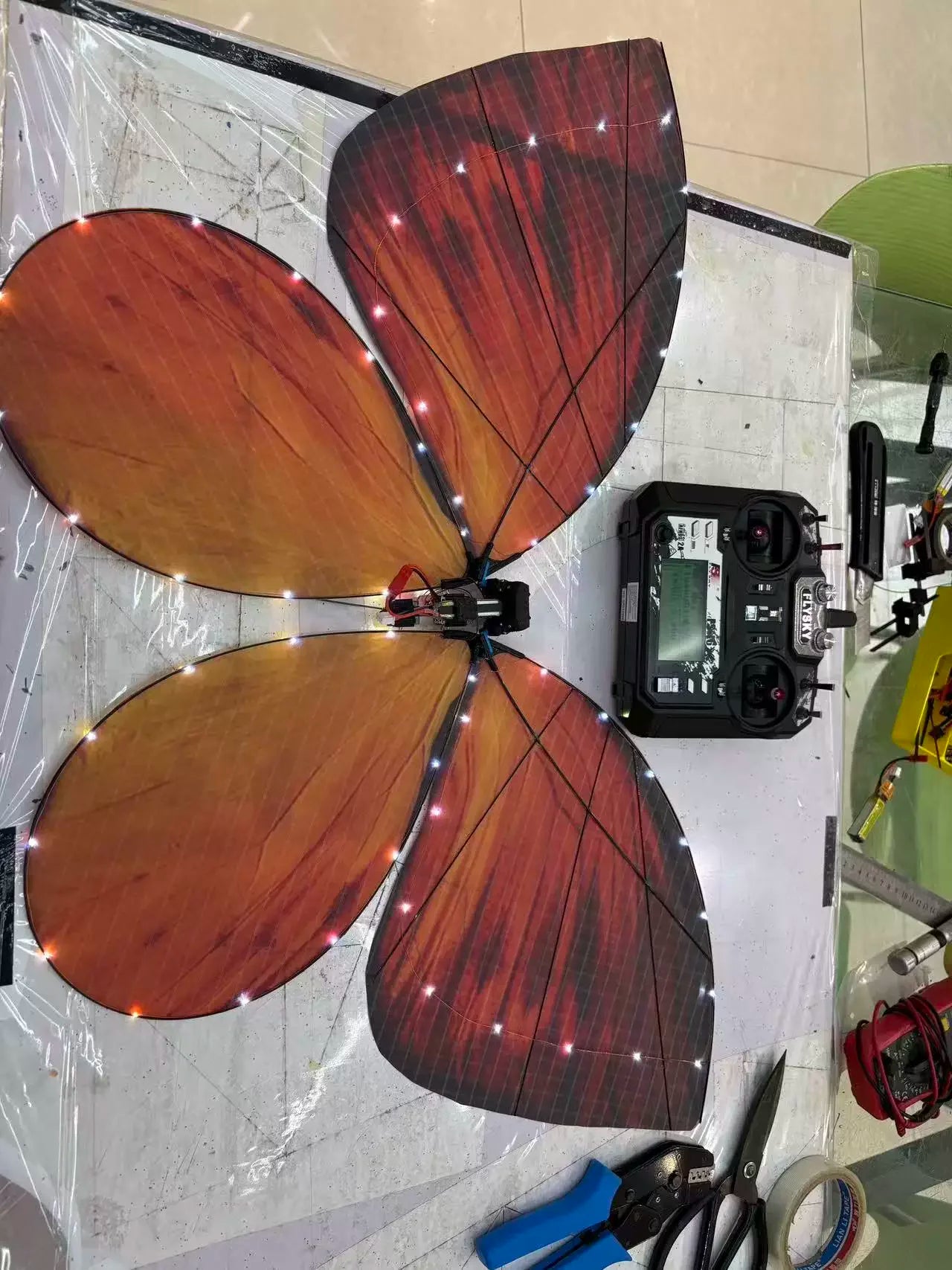 Magical LED RC Butterfly Drone Flying Bionic Insect Toy with Colorful Wings, Perfect for Wedding Proposal Birthday Party Decor
