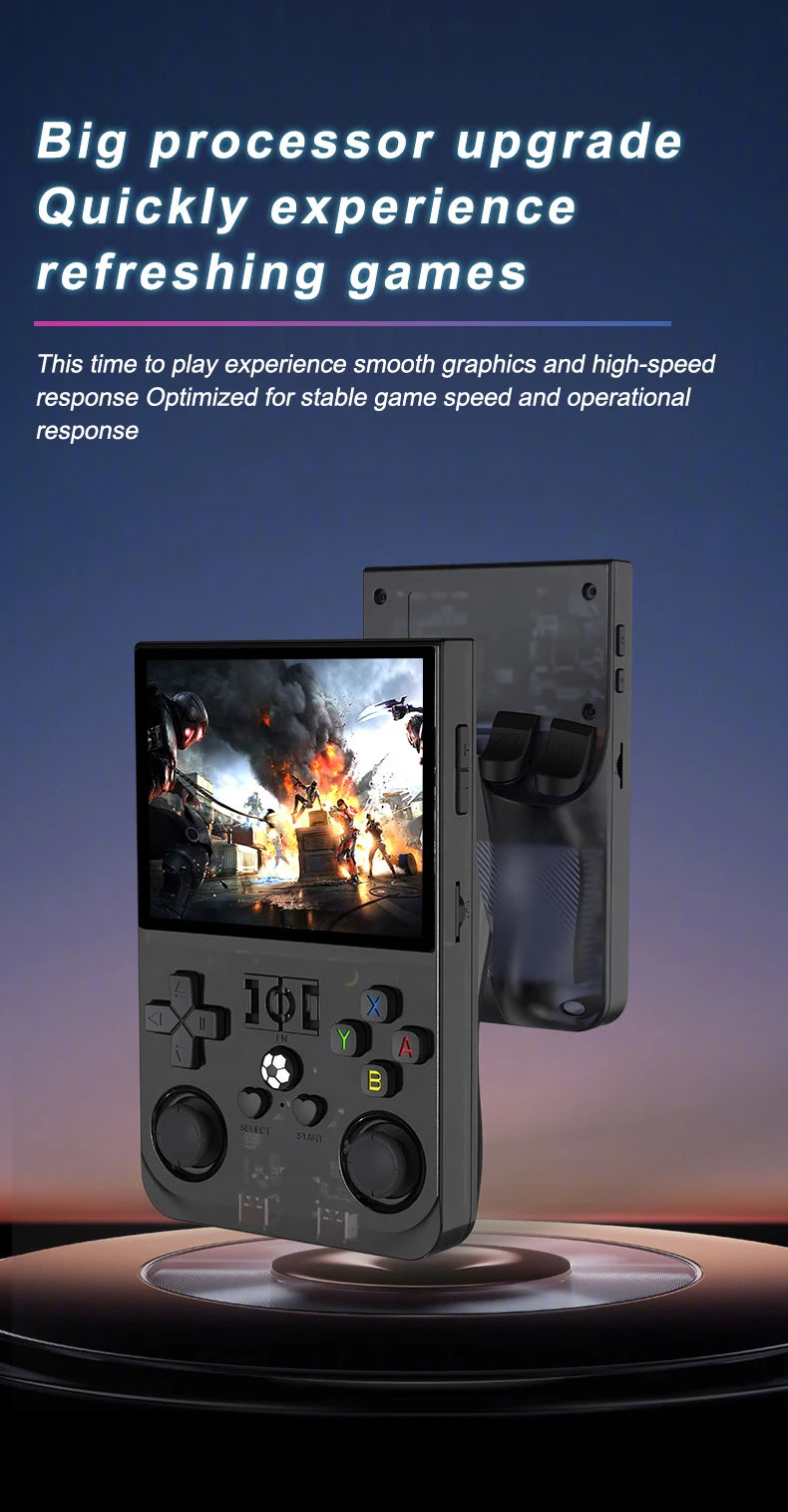 Open Source R36 PRO Retro Handheld Video Game Console Linux System 3.5 Inch IPS Screen Portable Pocket Player 128GB Games R36S