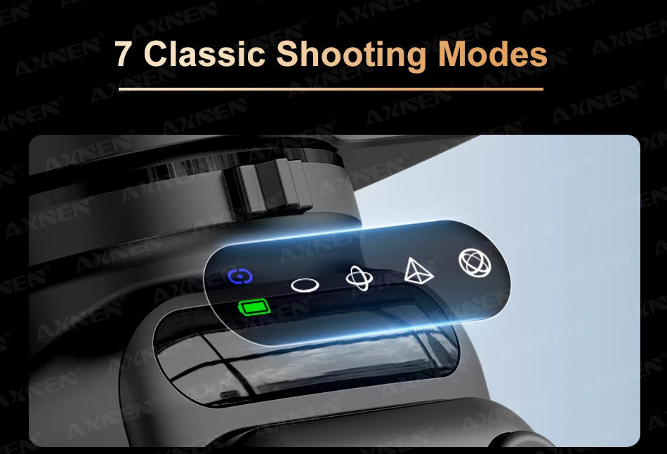 AXNEN M02 Phone Stabilizer 3-Axis Foldable Handheld Gimbal AI Face Tracking for iPhone Android Smartphone, Detachable Remote