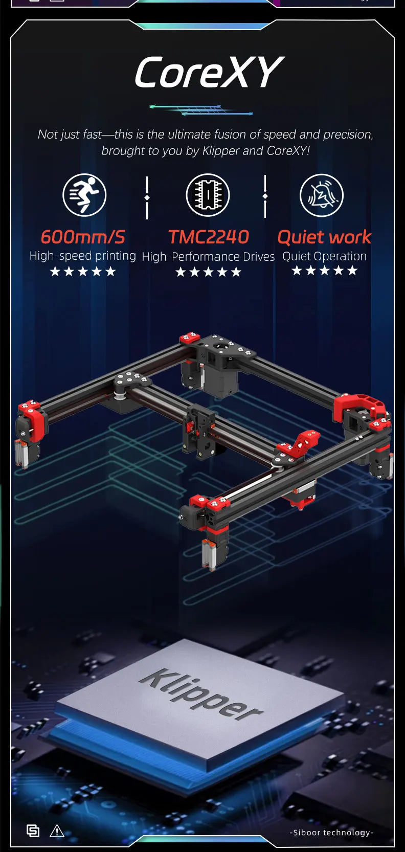 Voron 2.4 3D Printer Kit -SIBOOR V2.4 R2 [Aug,Version] CoreXY with Stealthburner Extruder DIY Impresor DIY 3D Printer Full Kits