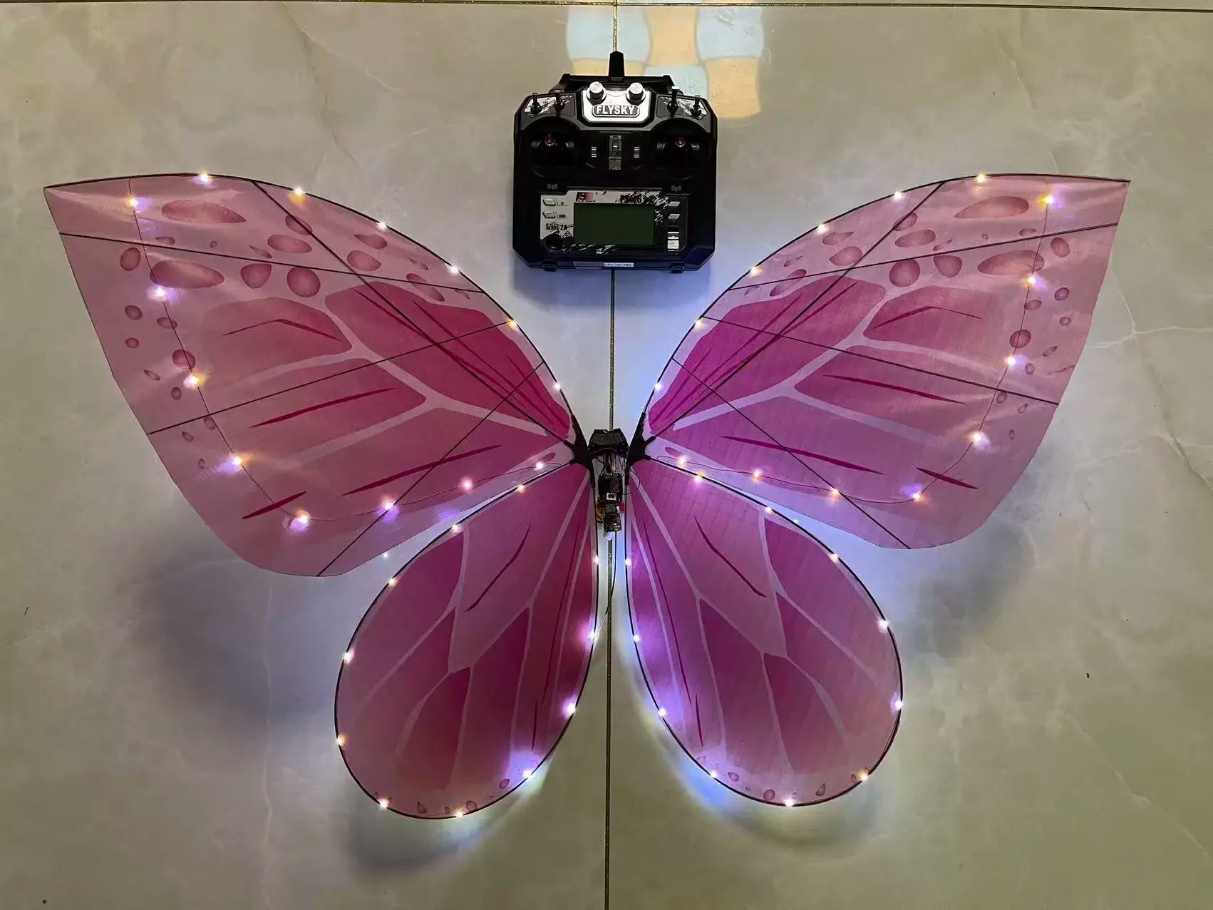 Magical LED RC Butterfly Drone Flying Bionic Insect Toy with Colorful Wings, Perfect for Wedding Proposal Birthday Party Decor
