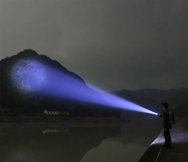 JIASHUAIXIN Aluminum alloy high-performance EDC multi-function flashlight portable dual switch four-bead power display