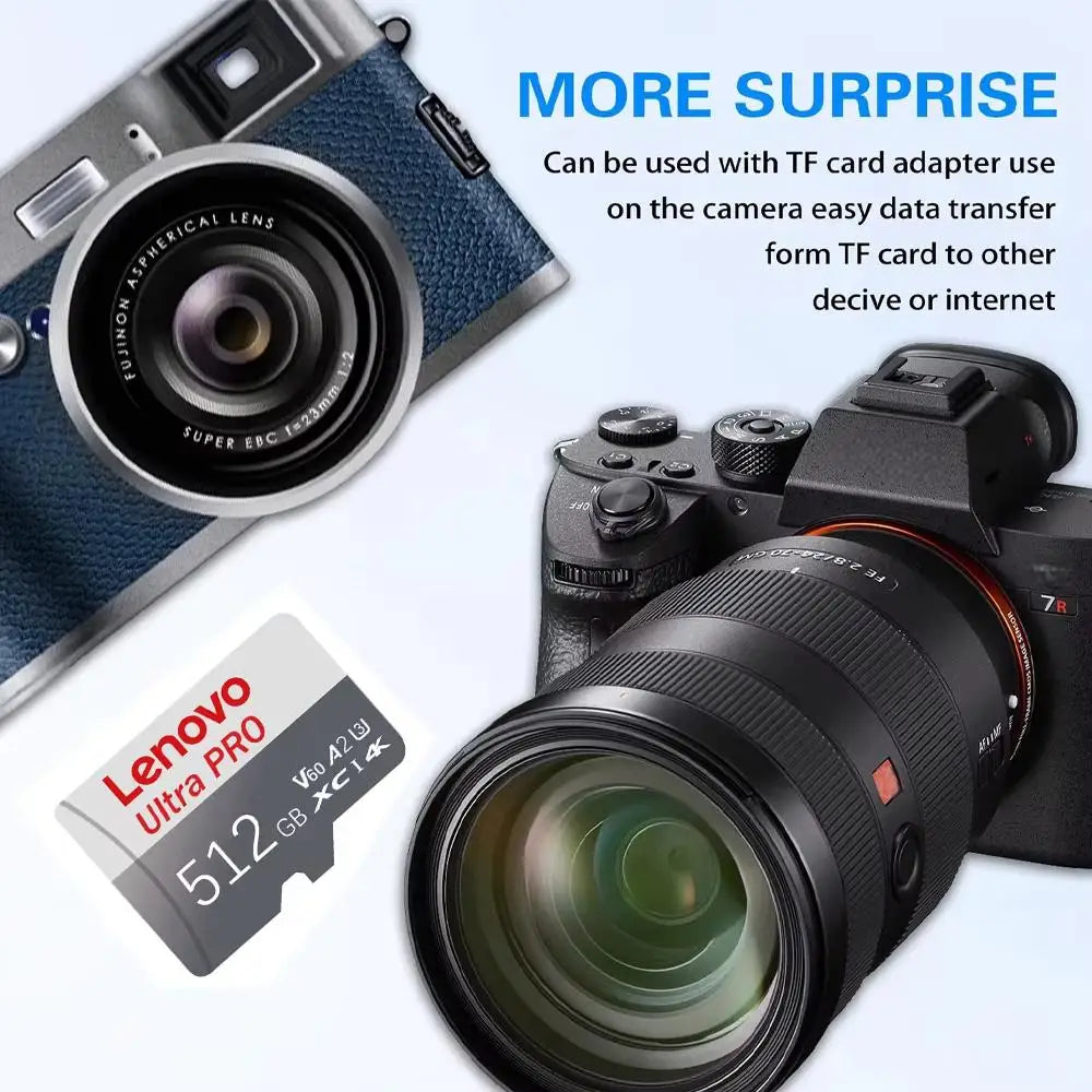 Lenovo A2 2TB 1TB MicroSD Card High Speed Memory Card 512GB 256GB 128GB MicroSD TF Flash Card for Xiaomi Phone Camera table PC