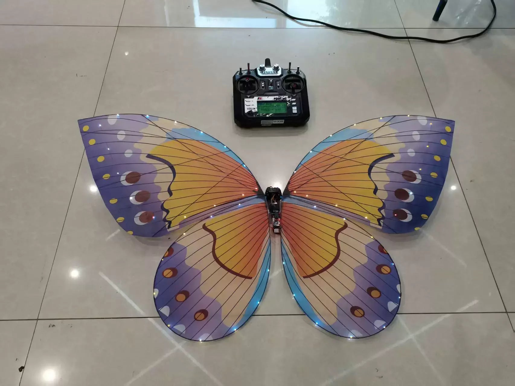 Magical LED RC Butterfly Drone Flying Bionic Insect Toy with Colorful Wings, Perfect for Wedding Proposal Birthday Party Decor