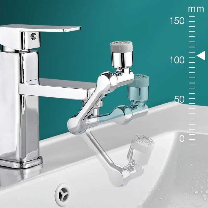 Rotatable Multifunctional Extension Faucet Aerator Kitchen Sink Faucet Extender Adapter Bathroom Tap Swivel Robotic Arm Sink Fit