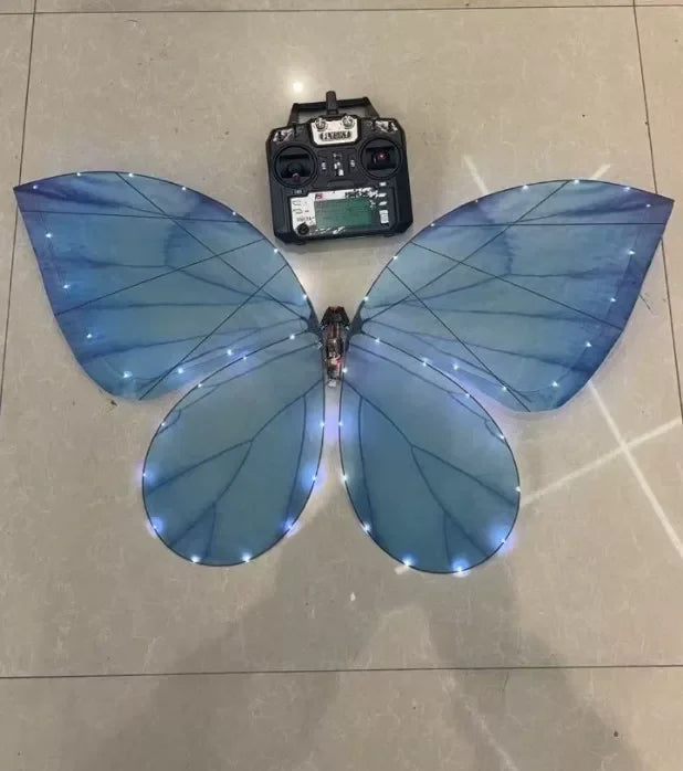 Magical LED RC Butterfly Drone Flying Bionic Insect Toy with Colorful Wings, Perfect for Wedding Proposal Birthday Party Decor