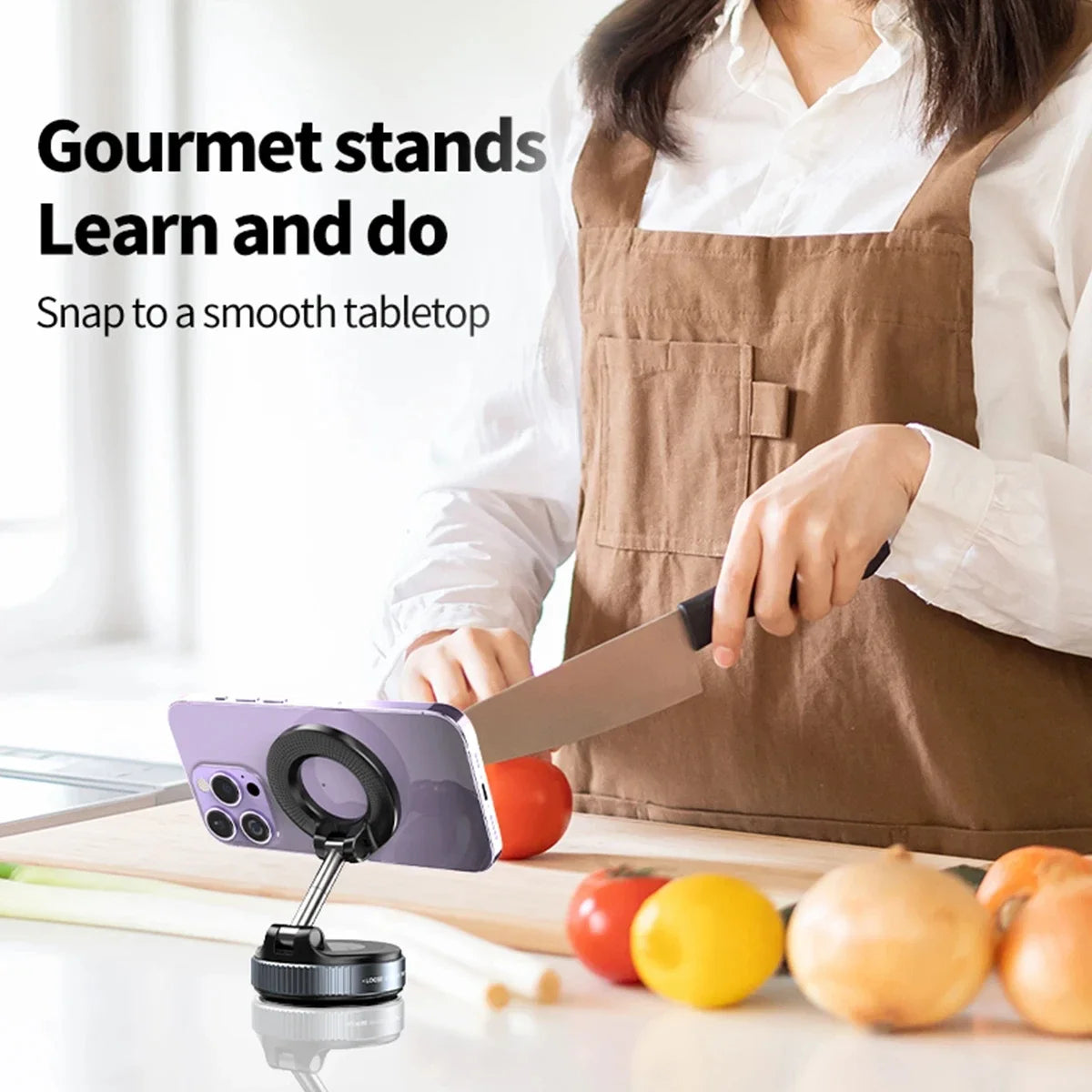 Car Mount Electric Vacuum Magnetic Holder Foldable Strong Suction Stand For Cell Phone For iphone 12 13 14 15 16 Live Streaming