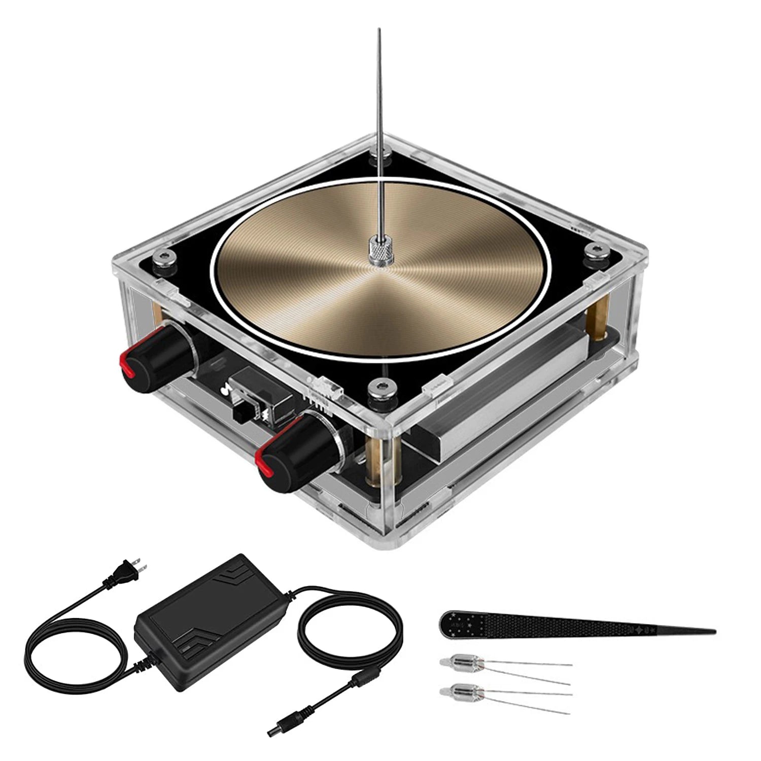 Updated Version Bluetooth Music Tesla Coil  Wireless Transmission Experiment Desktop Toy Touchable Artificial Ligh