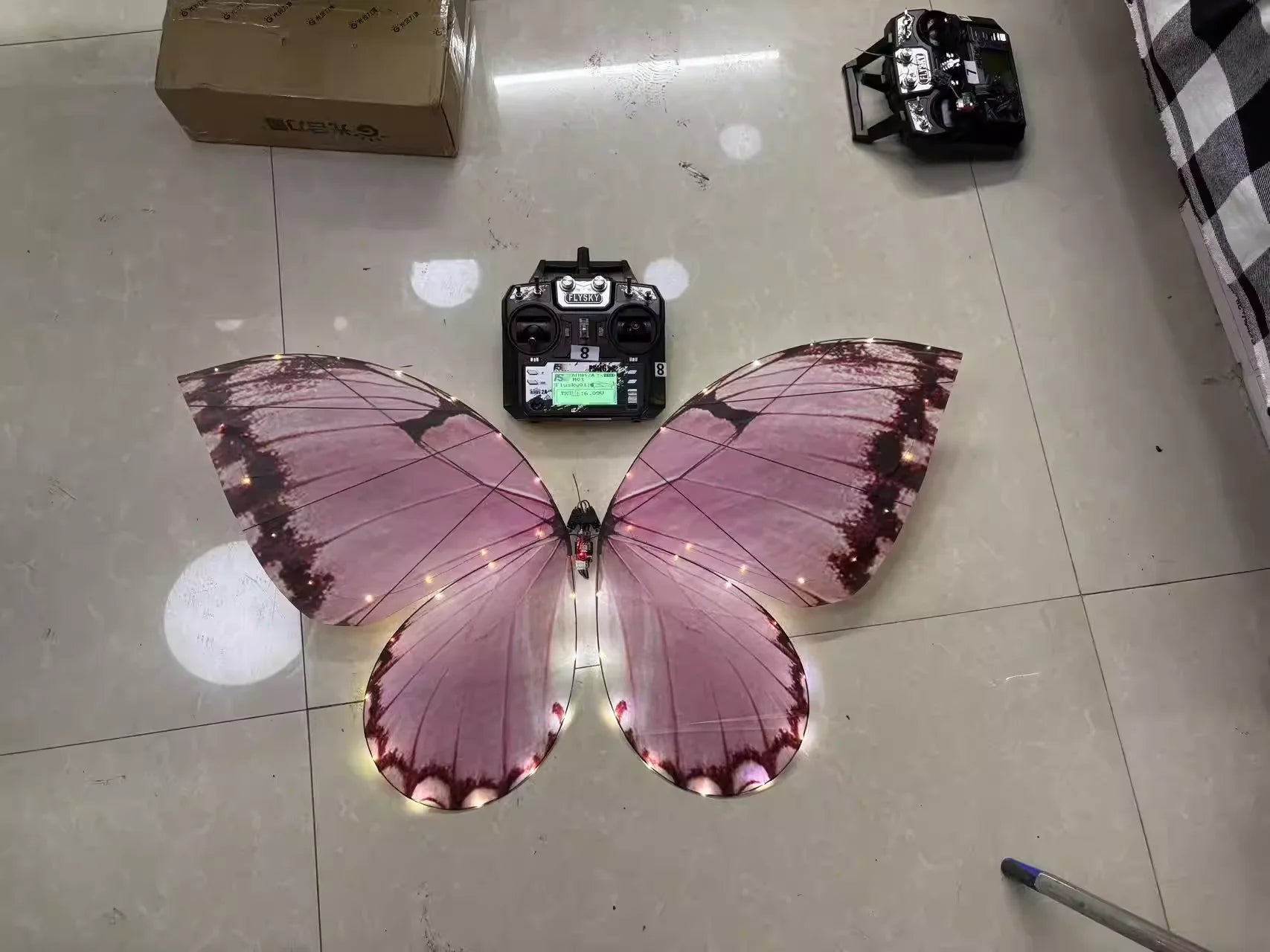 Magical LED RC Butterfly Drone Flying Bionic Insect Toy with Colorful Wings, Perfect for Wedding Proposal Birthday Party Decor