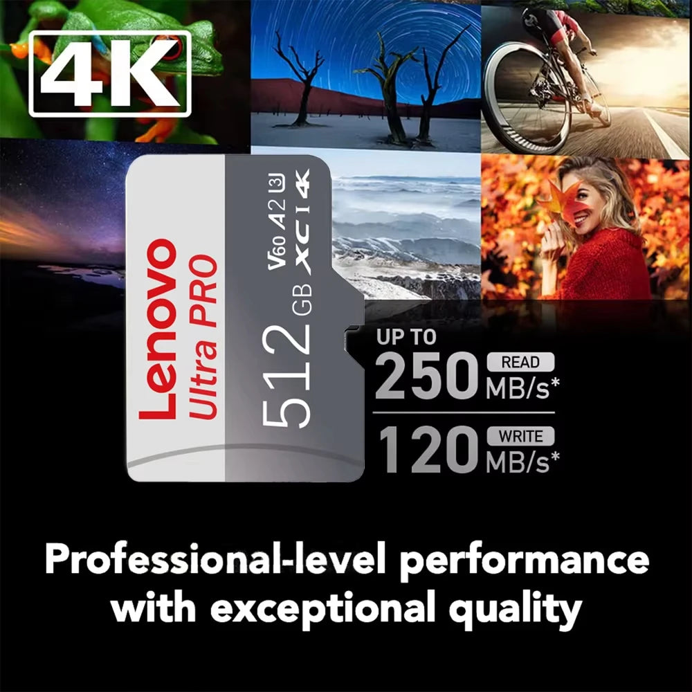 Lenovo A2 2TB 1TB MicroSD Card High Speed Memory Card 512GB 256GB 128GB MicroSD TF Flash Card for Xiaomi Phone Camera table PC