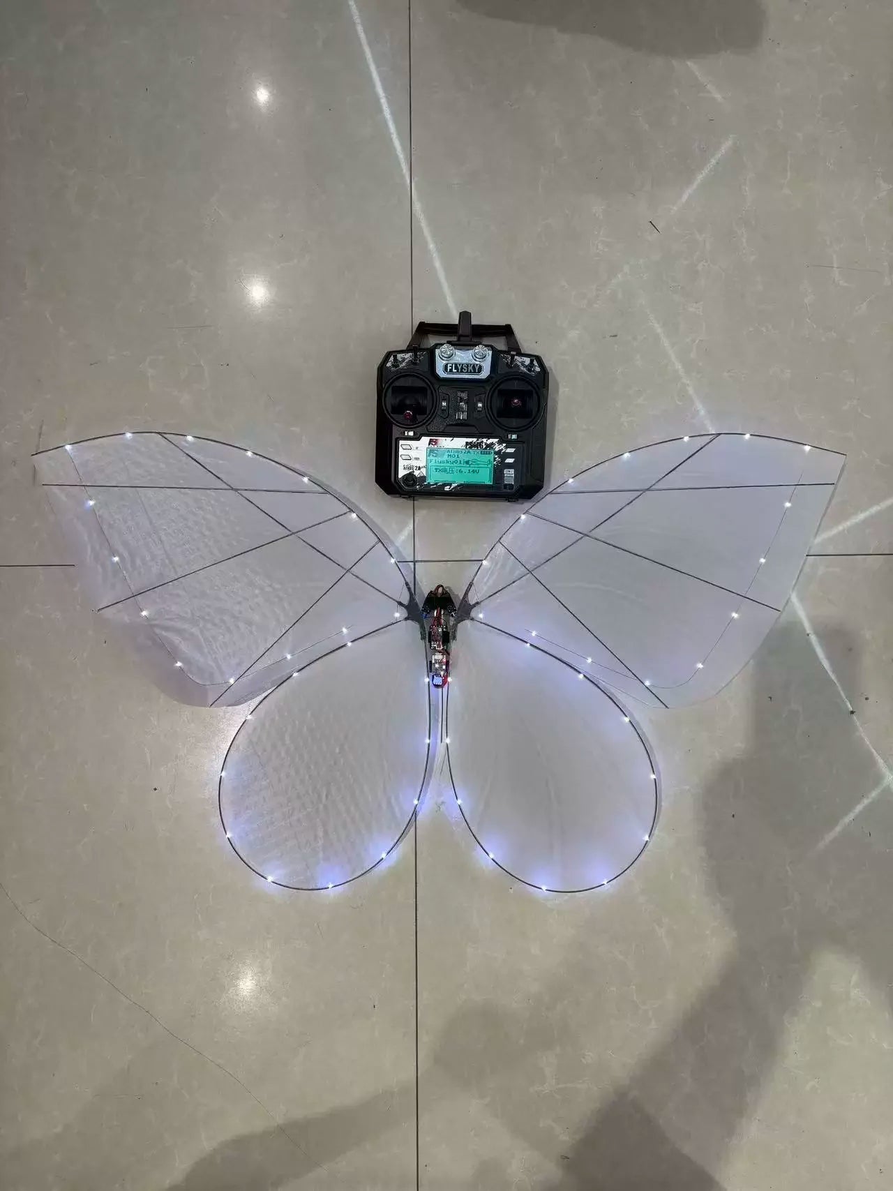 Magical LED RC Butterfly Drone Flying Bionic Insect Toy with Colorful Wings, Perfect for Wedding Proposal Birthday Party Decor