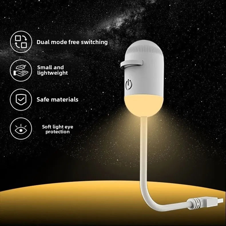 2-in-1 Mini Galaxy Star Projector Night Light with 10 Films Starry Sky Ambient Light for Bedroom Decor Kids Gift