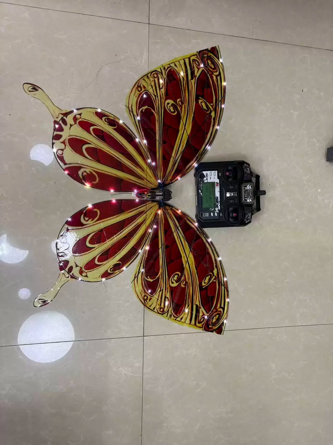 Magical LED RC Butterfly Drone Flying Bionic Insect Toy with Colorful Wings, Perfect for Wedding Proposal Birthday Party Decor