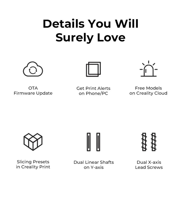 Creality Ender 3 V3 SE/KE 3D Printer 250mm/s-500mm/s Direct Extruder Auto Load Filament CR Touch Silent Auto Leveling Dual Axis