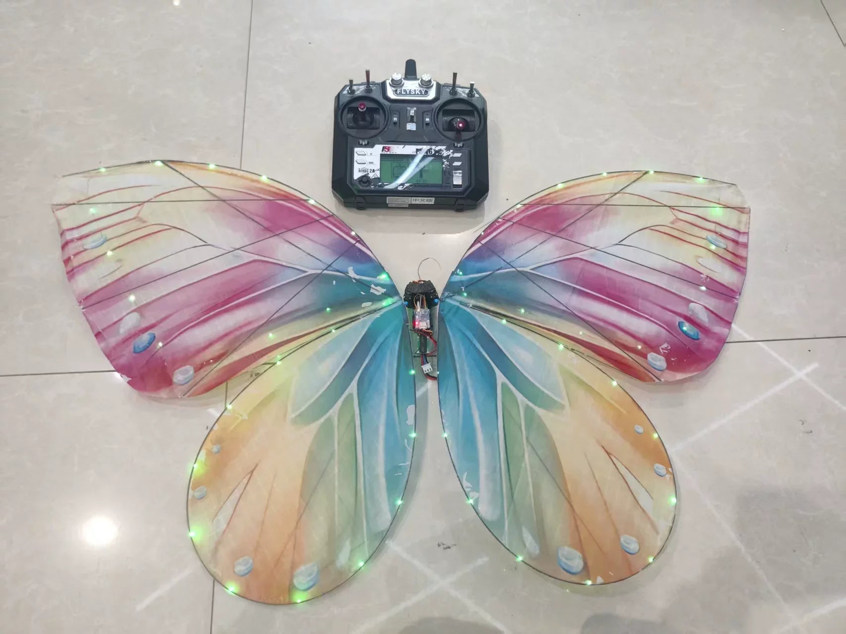 Magical LED RC Butterfly Drone Flying Bionic Insect Toy with Colorful Wings, Perfect for Wedding Proposal Birthday Party Decor