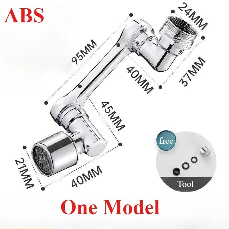Rotatable Multifunctional Extension Faucet Aerator Kitchen Sink Faucet Extender Adapter Bathroom Tap Swivel Robotic Arm Sink Fit