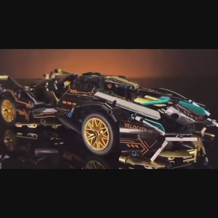 1690 Pieces, Green Racing Building Block Toys, Abs Materials, Manual Toy Building Blocks Assembly, Home Furnishings, Office Desktop Furnishings