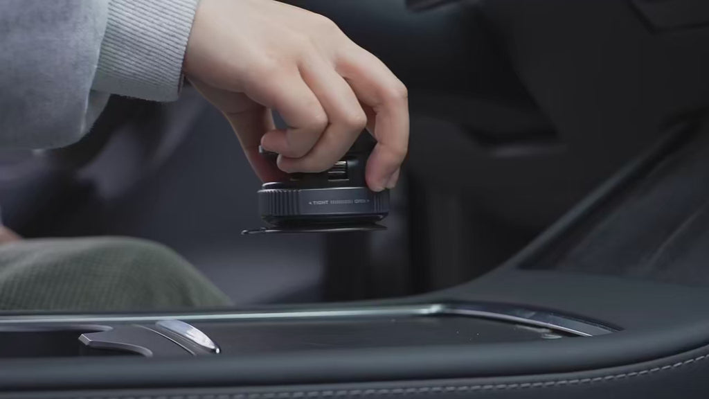 Car Mount Electric Vacuum Magnetic Holder Foldable Strong Suction Stand For Cell Phone For iphone 12 13 14 15 16 Live Streaming